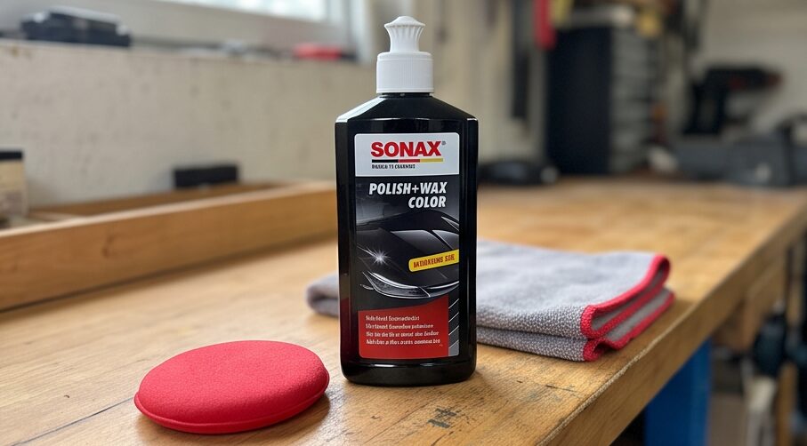 SONAX Polish+Wax Color schwarz im Test - Mittelstarke Politur für schwarze Lacke